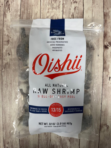 Shrimp -Oishii Shell-On Natural (Raw)
